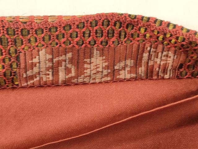 平和屋着物○都喜ヱ門 本場大島紬 全通柄袋帯 瓦文