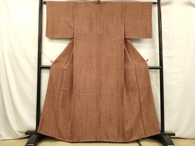 平和屋着物■上質な小紋 霞文 正絹 逸品 DABA0825cm
