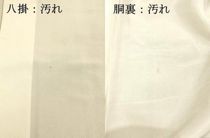 平和屋着物■上質な小紋 正倉院花文 鬼しぼ縮緬 正絹 逸品 DABA0828cm