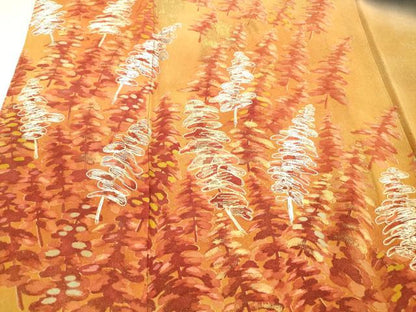 平和屋着物■豪華黒留袖　手描き　総刺繍　樹林文　暈し染め　金彩　正絹　逸品　DABA0848cm