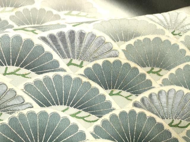平和屋着物■豪華黒留袖　刺繍　松文　銀彩　正絹　逸品　DABA0850cm