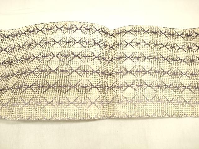 平和屋着物＊夏物 八寸名古屋帯 抽象文様 DABA0859cm