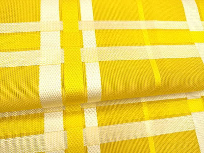 平和屋着物＊夏物　本場筑前博多織　八寸名古屋帯　格子　正絹　逸品　DABA0860cm