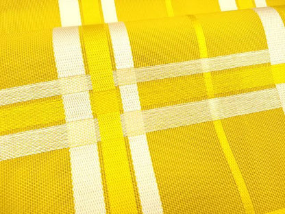 平和屋着物＊夏物　本場筑前博多織　八寸名古屋帯　格子　正絹　逸品　DABA0860cm