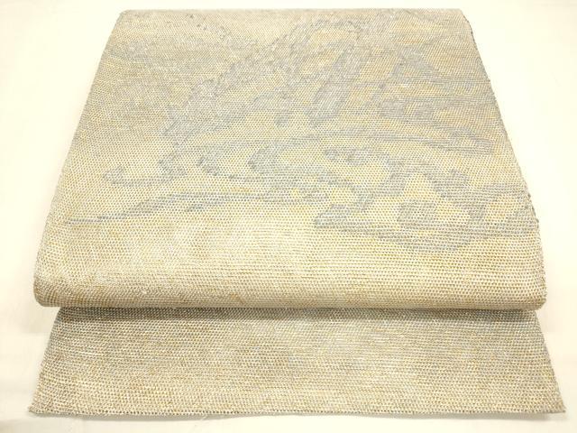 平和屋着物＊夏物 太鼓柄袋帯 抽象文様 金糸 正絹 逸品 DABA0874cm