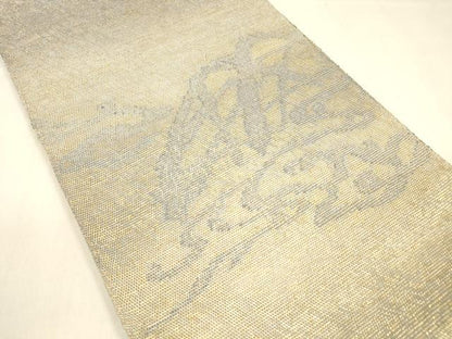 平和屋着物＊夏物 太鼓柄袋帯 抽象文様 金糸 正絹 逸品 DABA0874cm