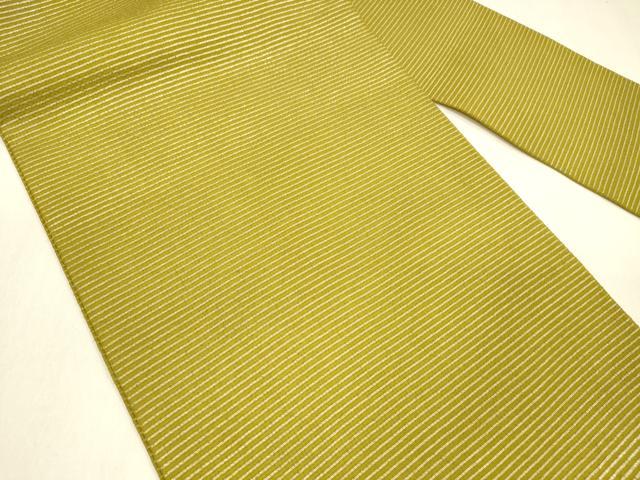 平和屋着物＊夏物 九寸名古屋帯 横段文 銀糸 正絹 逸品 DABA0876cm