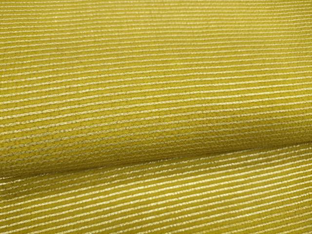 平和屋着物＊夏物 九寸名古屋帯 横段文 銀糸 正絹 逸品 DABA0876cm