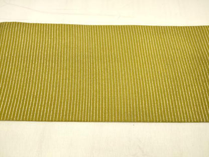 平和屋着物＊夏物 九寸名古屋帯 横段文 銀糸 正絹 逸品 DABA0876cm