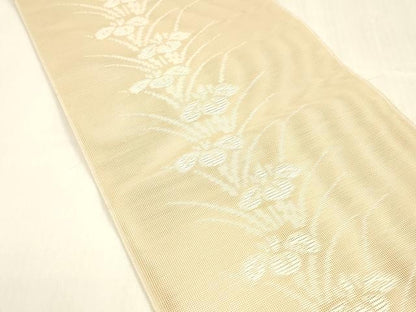 平和屋着物＊夏物 八寸名古屋帯 杜若 DABA0879cm
