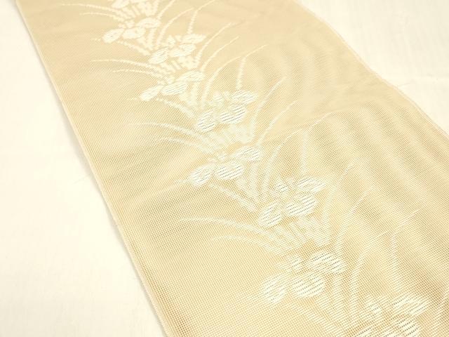 平和屋着物＊夏物 八寸名古屋帯 杜若 DABA0879cm