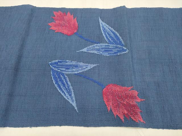 平和屋着物＊夏物　八寸名古屋帯　枝花文　DABA0881cm 平和屋着物＊夏物 八寸名古屋帯 枝花文 DABA0881cm