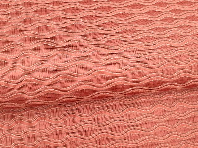 平和屋着物＊夏物 絽綴れ 八寸名古屋帯 よろけ縞 銀糸 正絹 逸品 DABA0882cm