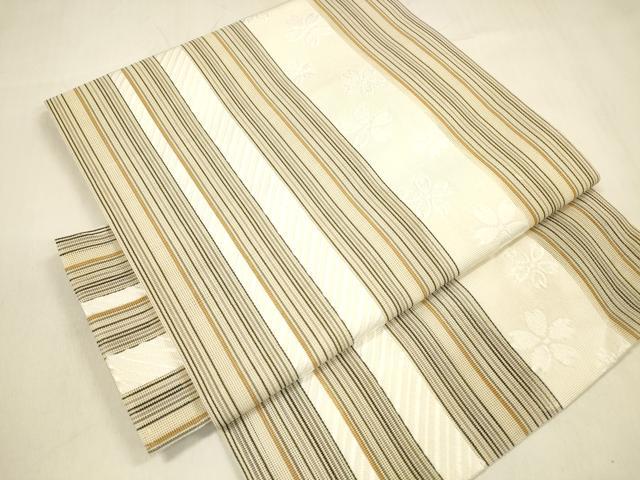 平和屋着物＊夏物 博多織 つけ帯 舞桜間道 DABA0897cm