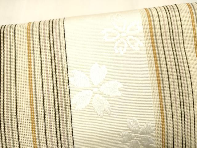 平和屋着物＊夏物 博多織 つけ帯 舞桜間道 DABA0897cm