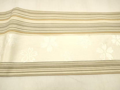 平和屋着物＊夏物 博多織 つけ帯 舞桜間道 DABA0897cm