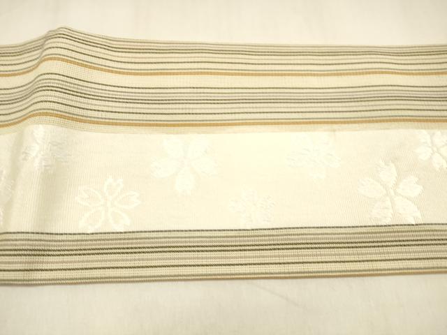平和屋着物＊夏物 博多織 つけ帯 舞桜間道 DABA0897cm