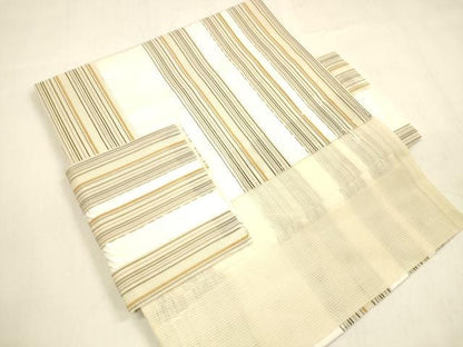 平和屋着物＊夏物 博多織 つけ帯 舞桜間道 DABA0897cm