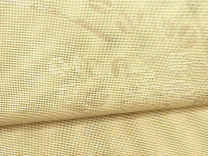 平和屋着物＊夏物 六通柄 京袋帯 草葉文 金糸 正絹 逸品 DABA0909cm