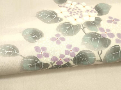 平和屋着物＊夏物 絹芭蕉 太鼓柄袋帯 紫陽花 金銀彩 正絹 逸品 DABA0925cm