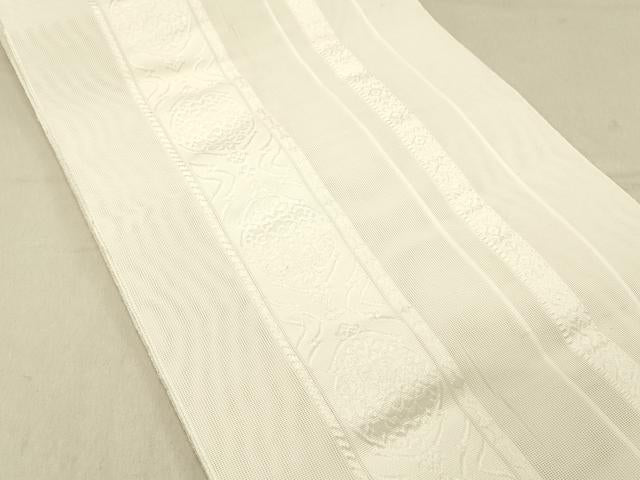 平和屋着物＊夏物 博多織 八寸名古屋帯 抽象間道 DABA0927cm