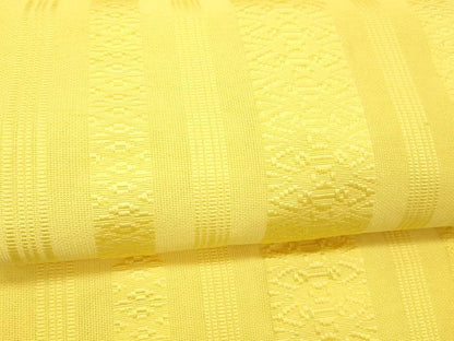 平和屋着物＊夏物 博多織 八寸名古屋帯 献上 菜の花色 DABA0929cm