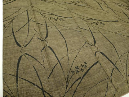平和屋着物●本場大島紬 7マルキ 草花文 正絹 逸品 DABA1020ps