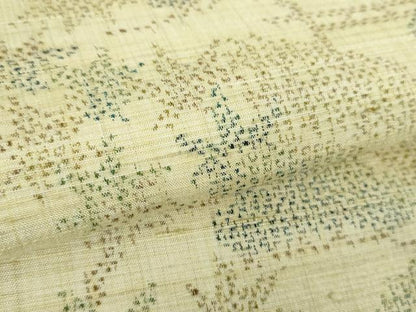 平和屋着物●上質な紬　松楓文　正絹　逸品　DABA1021ps