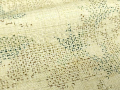平和屋着物●上質な紬　松楓文　正絹　逸品　DABA1021ps