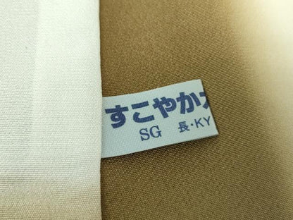 平和屋着物●上質な小紋 ろうけつ染め 麻の葉文様 正絹 逸品 未使用 DABA1063ps
