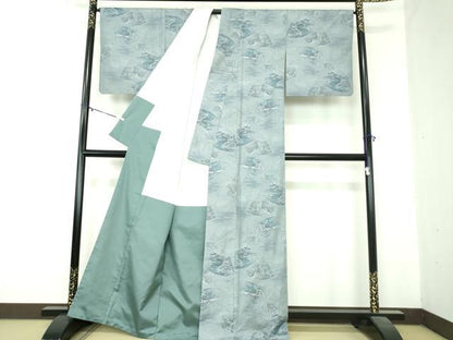 平和屋着物●都喜ヱ門　本場大島紬　7マルキ　総絣　手絣　華韻清旦　藤絹織物謹製　証紙付き　正絹　逸品　DABA1067ps