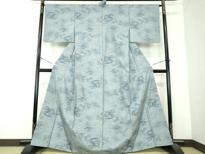 平和屋着物●都喜ヱ門　本場大島紬　7マルキ　総絣　手絣　華韻清旦　藤絹織物謹製　証紙付き　正絹　逸品　DABA1067ps