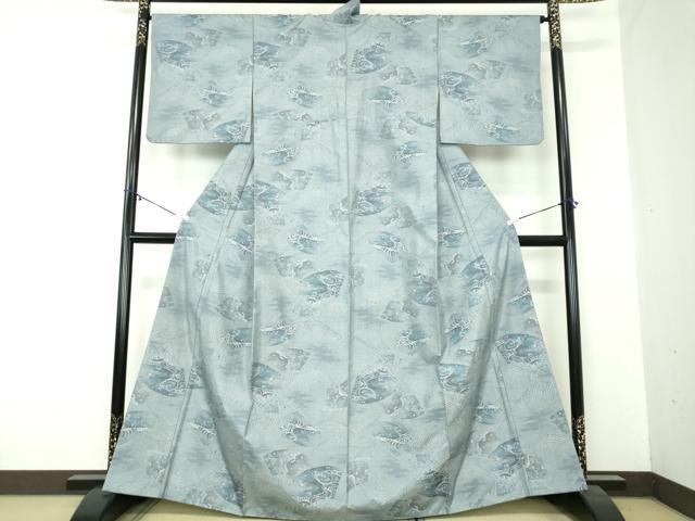 平和屋着物●都喜ヱ門　本場大島紬　7マルキ　総絣　手絣　華韻清旦　藤絹織物謹製　証紙付き　正絹　逸品　DABA1067ps