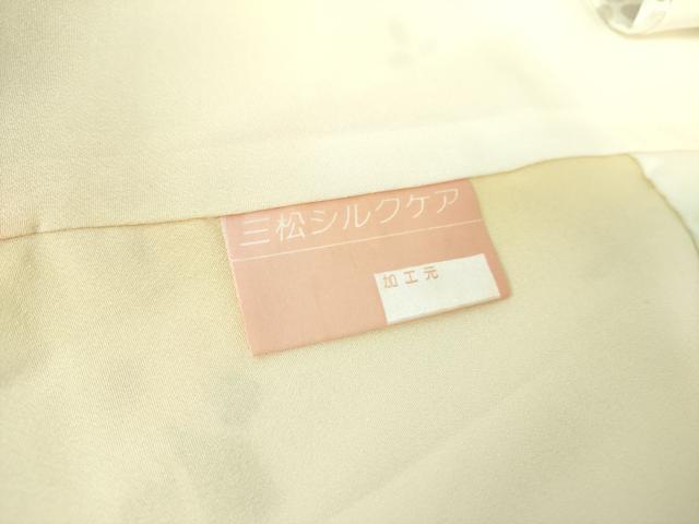 平和屋着物●上質な小紋 舞桜 笹竹文 金彩 正絹 逸品 DABA1073ps