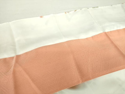 平和屋着物●上質な小紋 舞桜 笹竹文 金彩 正絹 逸品 DABA1073ps