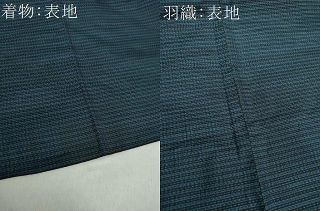 平和屋着物●男性　本場大島紬　アンサンブル　亀甲柄　正絹　逸品　DABA1081ps