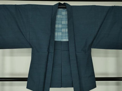 平和屋着物●男性　本場大島紬　アンサンブル　亀甲柄　正絹　逸品　DABA1081ps