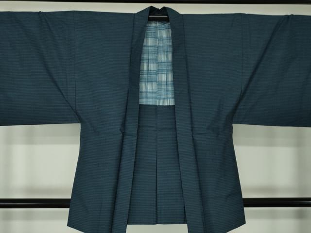 平和屋着物●男性　本場大島紬　アンサンブル　亀甲柄　正絹　逸品　DABA1081ps