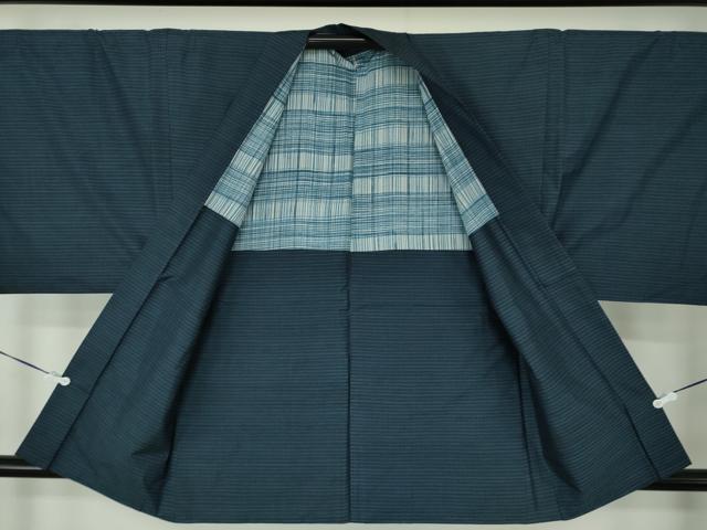 平和屋着物●男性　本場大島紬　アンサンブル　亀甲柄　正絹　逸品　DABA1081ps