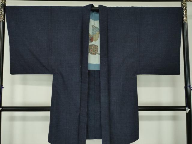 平和屋着物○男性 髭紬 濃紺色 正絹 逸品 CAAU9974vfの通販 by 平和屋