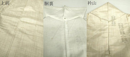 平和屋着物●上質な紬　草花文　正絹　逸品　DABA1127ps