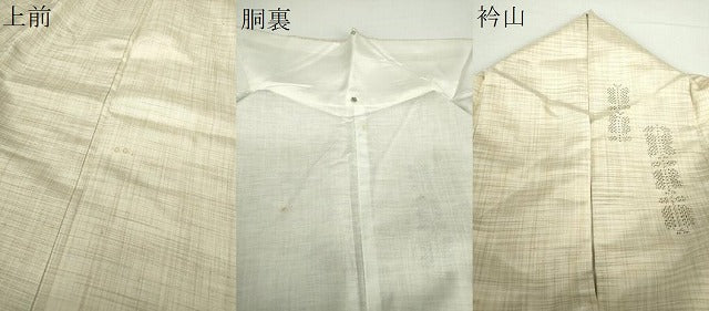 平和屋着物●上質な紬　草花文　正絹　逸品　DABA1127ps