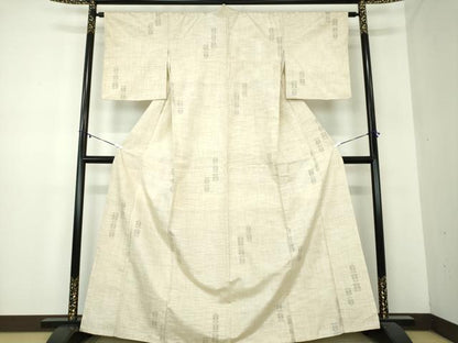平和屋着物●上質な紬　草花文　正絹　逸品　DABA1127ps