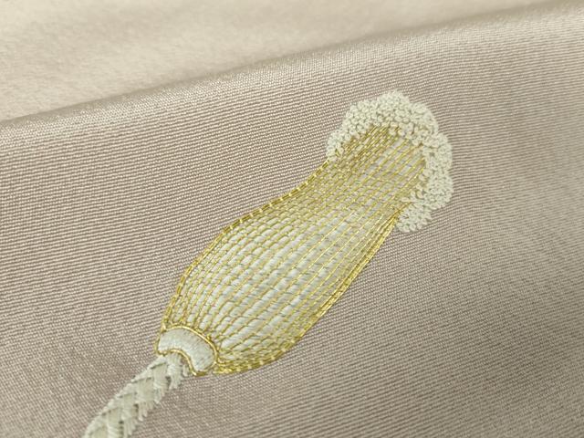 平和屋着物●人間国宝 福田喜三郎 中国三大刺繍 相良刺繍 色留訪問着 駒刺繍 宝尽くし 花熨斗文 暈し染め 金彩 正絹 逸品 DABA1132ps
