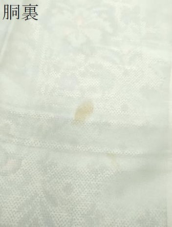 平和屋着物●上質な紬　更紗花文　正絹　逸品　DABA1135ps