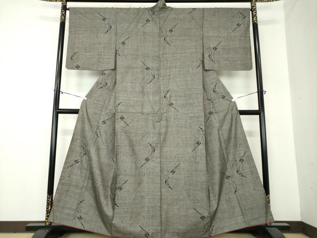 平和屋着物●本場大島紬　9マルキ　霞花文　正絹　逸品　DABA1160ps