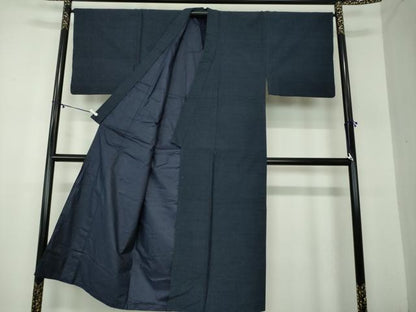 平和屋着物●男性　紬　アンサンブル　80亀甲　総詰め　正絹　逸品　DABA1163ps