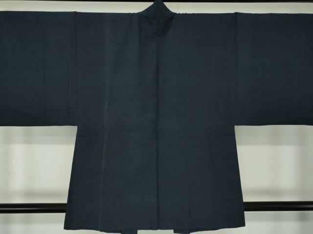 平和屋着物●男性　紬　アンサンブル　80亀甲　総詰め　正絹　逸品　DABA1163ps