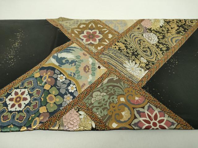 平和屋着物○六通柄袋帯 切嵌 立波正倉院花文