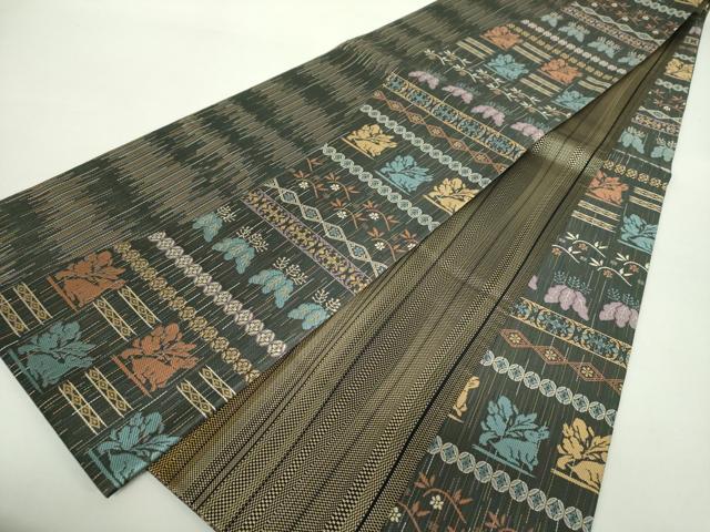 平和屋着物○伝統工芸士 意匠部門 古賀勝幸 本場筑前博多織 全通